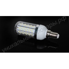 Светодиодная лампа (LED) E14 6Вт, 220В, прозрачная колба, "форма кукуруза"